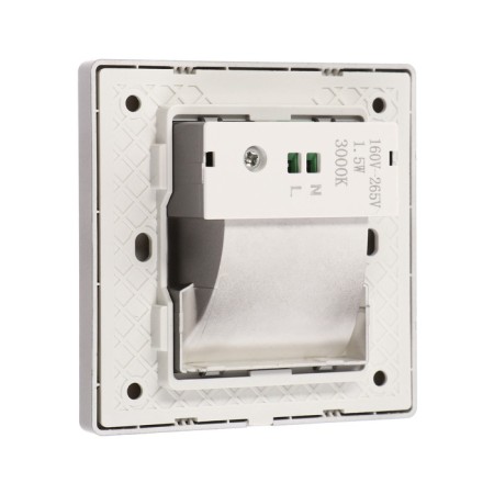 Built-in lamp for the stairs, NL-34, engine sensor. 1.5 W, 60 lm, 3000k, silver-4