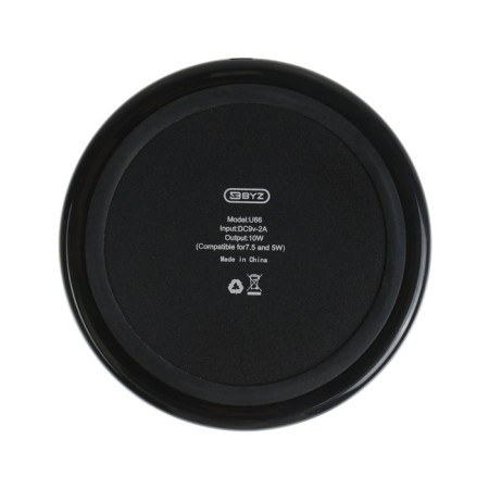 BYZ U66, 10 W, 3 A, PD, black wireless charger.-5