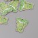 Decor for creativity tree "Frog under the leaf" set 6 pcs 4x3.5x0.3 cm