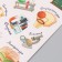 Stickers Paper "School objects" set 2 sheets 20x15 cm
