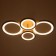 Ring chandelier LED 80W brown 2700-6400K 60x45x14