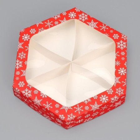 Folding box "New Year's miracles", 23 x 23 x 4 cm, New Year-1