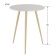 Brown table "Bex 550", 450 × 450 × 550 mm, white color