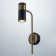Bra "Techno" E27 40W gold-black 21x10x38cm