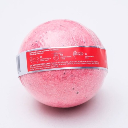 L’ Cosmetics bathtubs "strawberries" with foam, 130 g-10