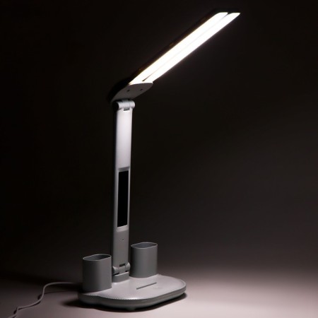 Electronic lamp hours: calendar, thermometer, LED, 3 modes, USB, 32 x 12 x 17 cm-5