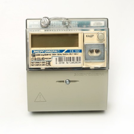 Energomer counter CE 102 R5.1 145 J, 5-60 A, single-phase, multi-tariff, for physical lifes ECB-1