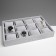 Catch for watches, bracelets, 12 seats, 35 × 24 × 5 cm, color gray color