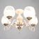 Chandelier "Patricia" 5x40W E27 white, gold 56x56x35cm
