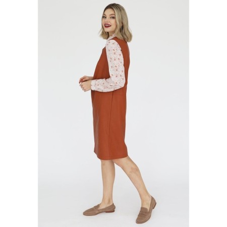 Eco -leather sundress, size 42-4