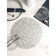 Serving napkin on the table "Manifik", d = 38 cm, silver color