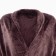 Women's bathrobe Lovelife "Hygge" Color of coffee, one size, microfiber, 100% p/e, 250 g/m2