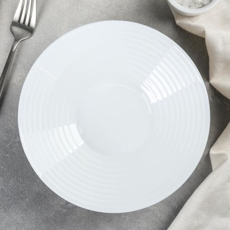 Deep plate luminarc harena, d = 20 cm, glass ceramic, white color-1
