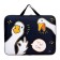 Folder for drawings and drawings A3, 470 x 350 x 20 mm, with handles, textile, calligrata "geese"