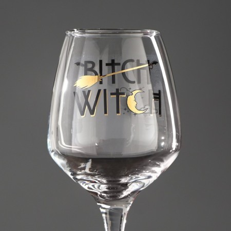 Bitch glass "Bitch Witch", 350 ml-4