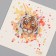 Tattoo on the body color "watercolor. Tiger" 6x6 cm