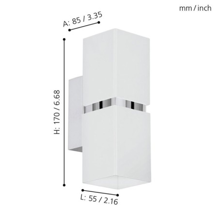 Bra Passa, 2x4W GU10, 3200K, 500LM, chromium color-2