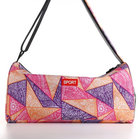 Sports bag, textura, average size, purple color-1