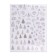 Nail stickers 10.2*8cm Merry Christmas CB-150 Silver CAP