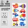 Fetter stickers "Transport", 11 x 18.5 cm, 10 pcs