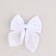 Hair bow White School "Cat" on the elastic band, 10x12 cm