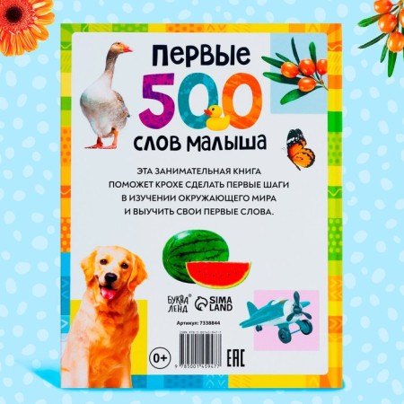 The book in solid binding "The first 500 words of the baby", 80 p.-5