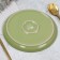 Ceramic plate "Olive", 19.6 cm, green color