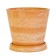 Pot for flowers and plants with a pallet, 1l new terracotta 14x14x12cm