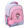 School backpack Erich Krause Ergoline 15l, 39 x 28 x 14 cm, ergonomic back, Pastel Princess 56780