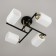 Lamp Citilux "Henry" CL130245, 46x46x1.5 cm, 4x75W, E27, Black Color Black