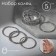 Ring set 5 pieces "perfect fingers" sophistication, color silver