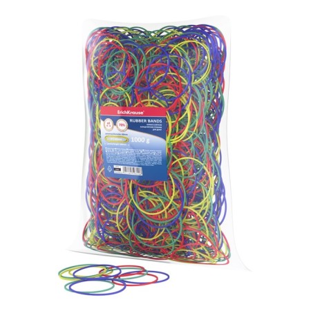 Bank gum, 1000 g, Erichkrause, diameter 60 mm, length 100 mm, in a package, mix