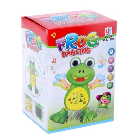 Toy "Frog", works from batteries, dances, light and sound effects-4