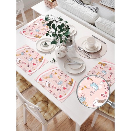 A set of napkins for setting the Table of Life, rectangular, size 32x46 cm, 4 pcs-1