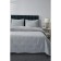 A set with a covering “Erica”, size 160x220 cm, 50x70 cm, gray color