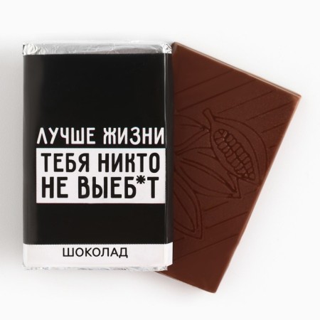 Milk chocolate "Better life", 12 g. (18+)-1