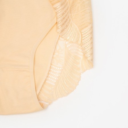 Panties female slips, beige color, rr 52-54-1