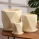 Set of pots 3pcs. "Crystal" White: 7.4 liters, 3.9 l, 0.6 liters