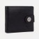 Male purse for magnet, department for bills, for maps, for coins, black color