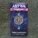 Amulet "Mandala of Love" with agate stone and rhinestones, 35x42 mm, metallic