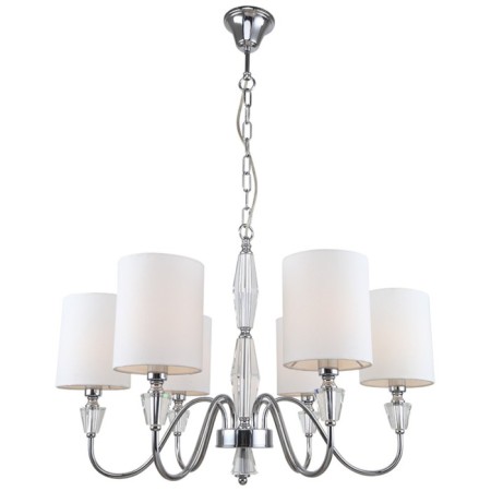 Suspended chandelier Estetio 6xe14 40W, size 68x68x70-106 cm, color chromium color