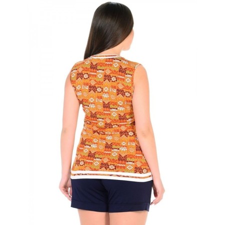 Female blouse "Raisa", size 46, orange color-2