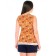 Female blouse "Raisa", size 46, orange color