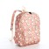 School backpack of textiles on lightning, 3 pockets, pink color