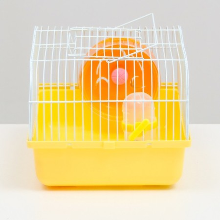 The cage for rodents "Pigzon", 27 x 21 x 17 cm, yellow-2