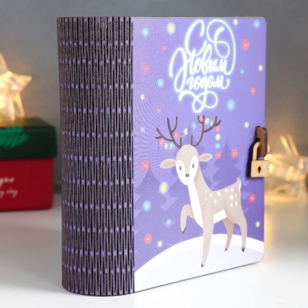 New Year's Building Broke "Deer" 14x12x5 cm-1