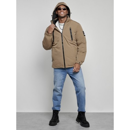 Sports male winter, size 58, beige color-5