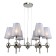 Suspension lamp 6x40W E14, size 70x70x100 cm