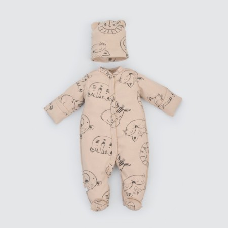 Kinderlitto “Beast Beige”, 4 items, height 50-56 cm-2