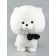 Soft toy "Dog in a butterfly", 60 cm, white color